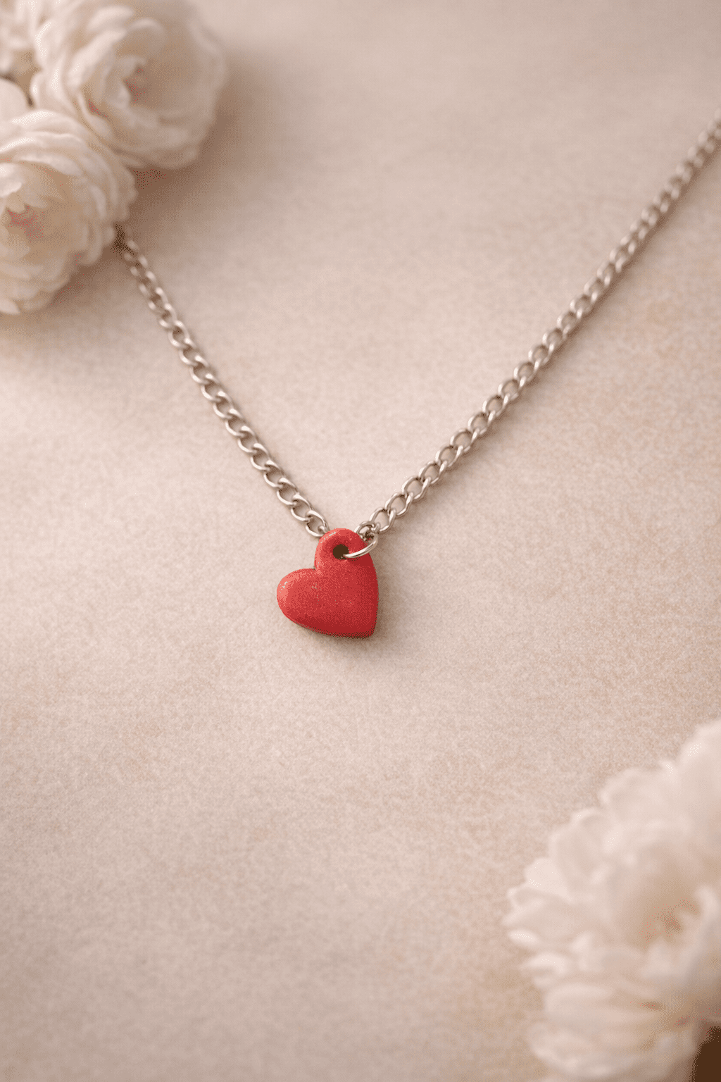 hydrating gel oil little heart necklace