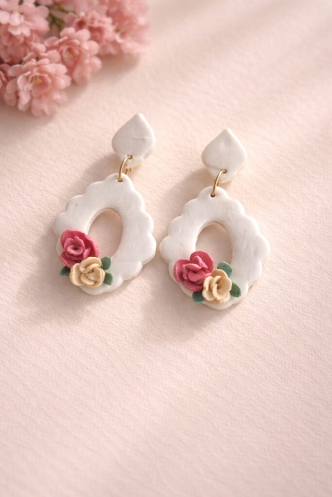 handmade polymer clay earrings