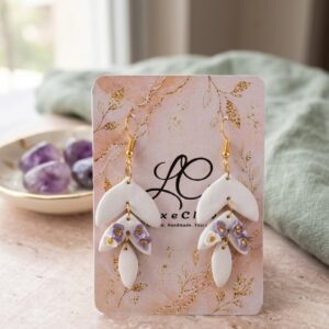 handmade polymer clay earrings