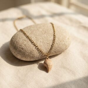 Home handmade clay the sandy conch pendant