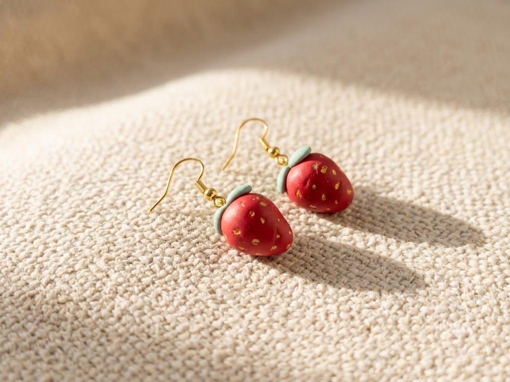whatsapp image 2026 08 14 at 10.10.16 am (1) Berry Bliss Handmade Clay Strawberry Earrings